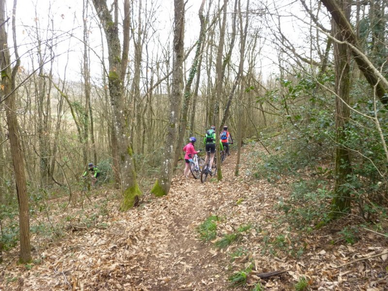 Rando VTT MIRIBEL COTIERE le 12-03-2017